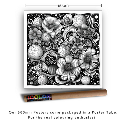 Botanical Whorls Abstract Colouring Products - Intricate Abstract Art | iColor