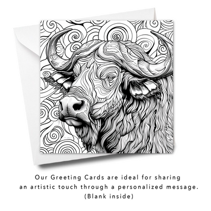 Buffalo Spirals Colouring Products - Majestic Animal Art | iColor