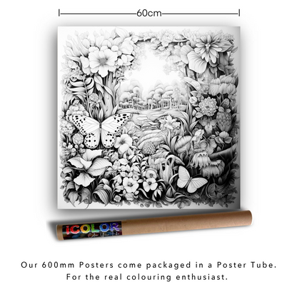 Butterfly Meadow Colouring Products - Picturesque Scenery Art | iColor