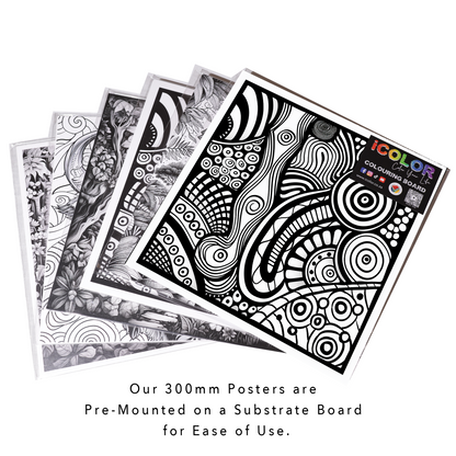 Enigmatic Patterns Abstract Colouring Products - Intricate Abstract Art | iColor