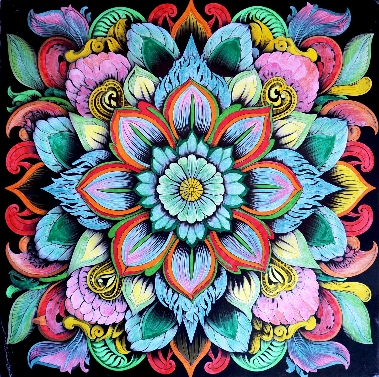 Flower Mandala Colouring Products - Intricate Mandala Art | iColor