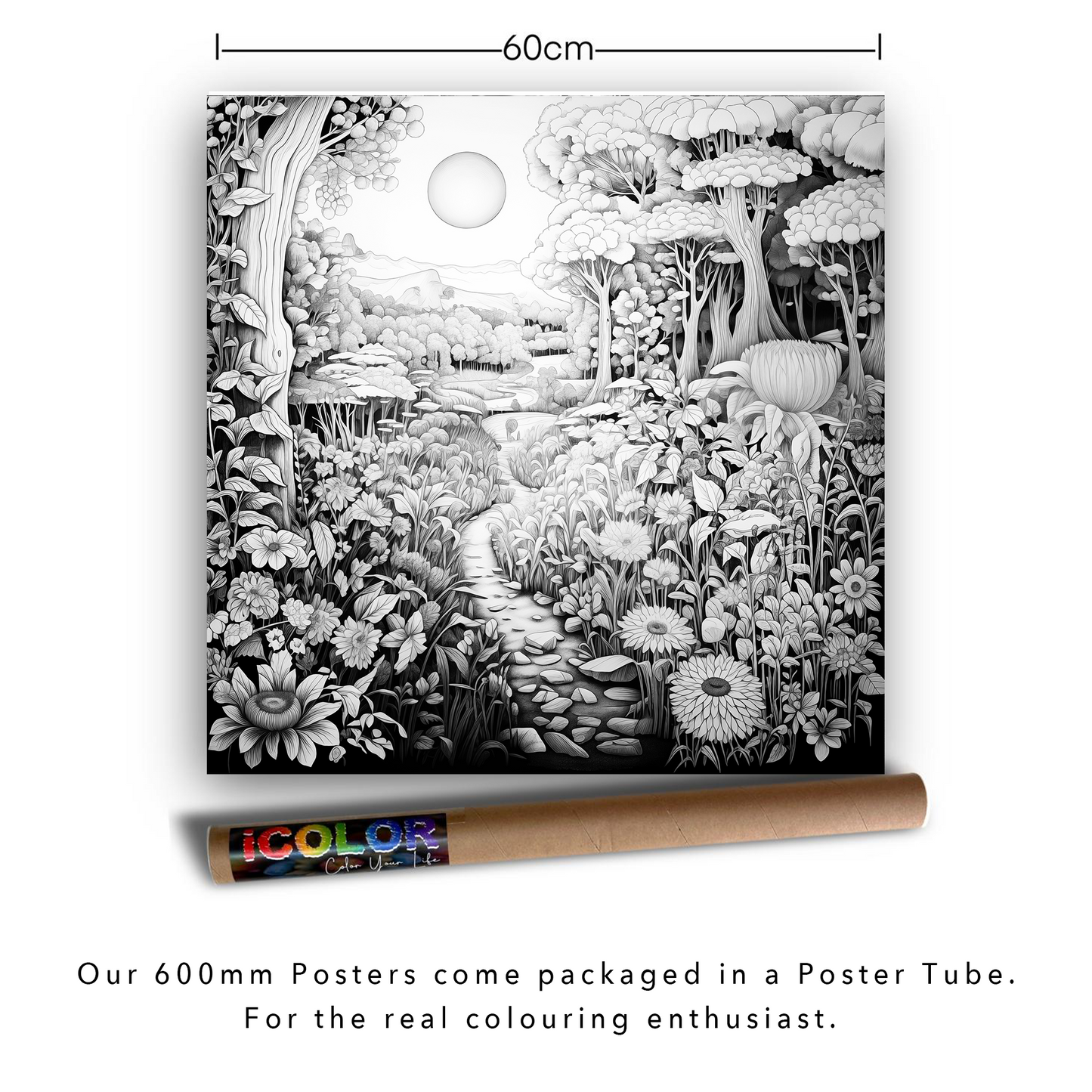 Flower Sunshine Colouring Products - Picturesque Scenery Art | iColor