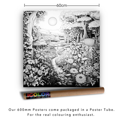 Flower Sunshine Colouring Products - Picturesque Scenery Art | iColor