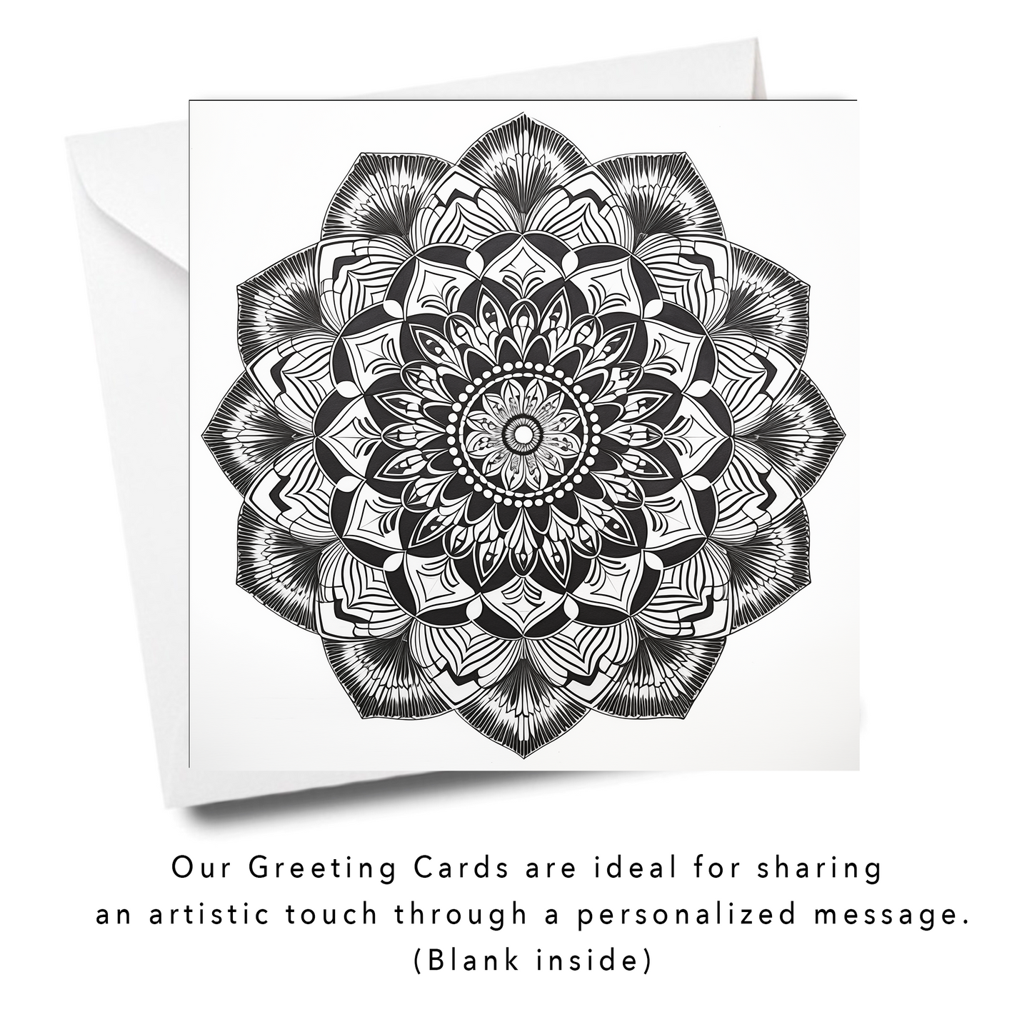 Geometric Mandala White Colouring Products - Intricate Mandala Art | iColor