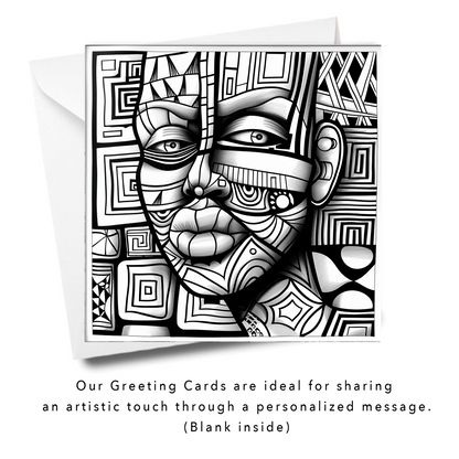 Geometric Gaze African Mask Colouring Products - Abstract African Mask | iColor