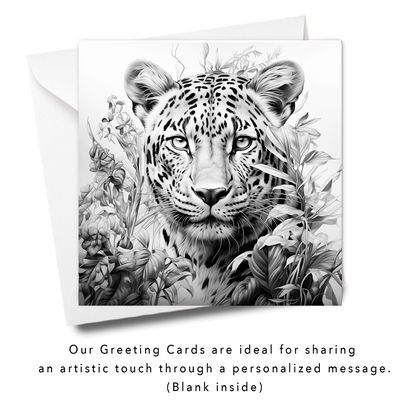 Fine Art - Leafy Leopard Colouring Products - Majestic Animal Art | iColor