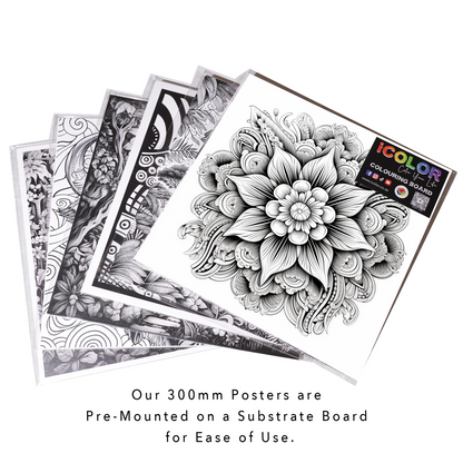 Lotus Mandala Colouring Products - Intricate Mandala Art | iColor