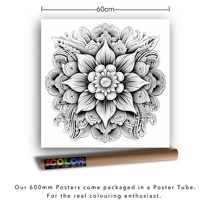 Lotus Mandala Colouring Products - Intricate Mandala Art | iColor