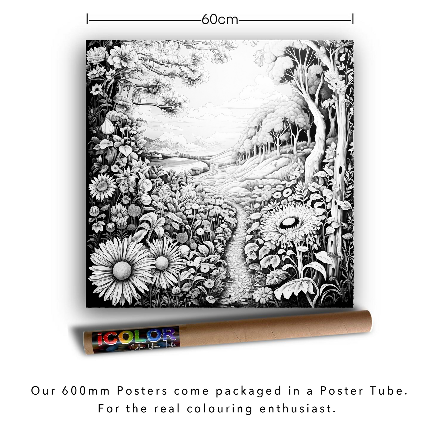 Meadow Oasis Colouring Products - Picturesque Scenery Art | iColor