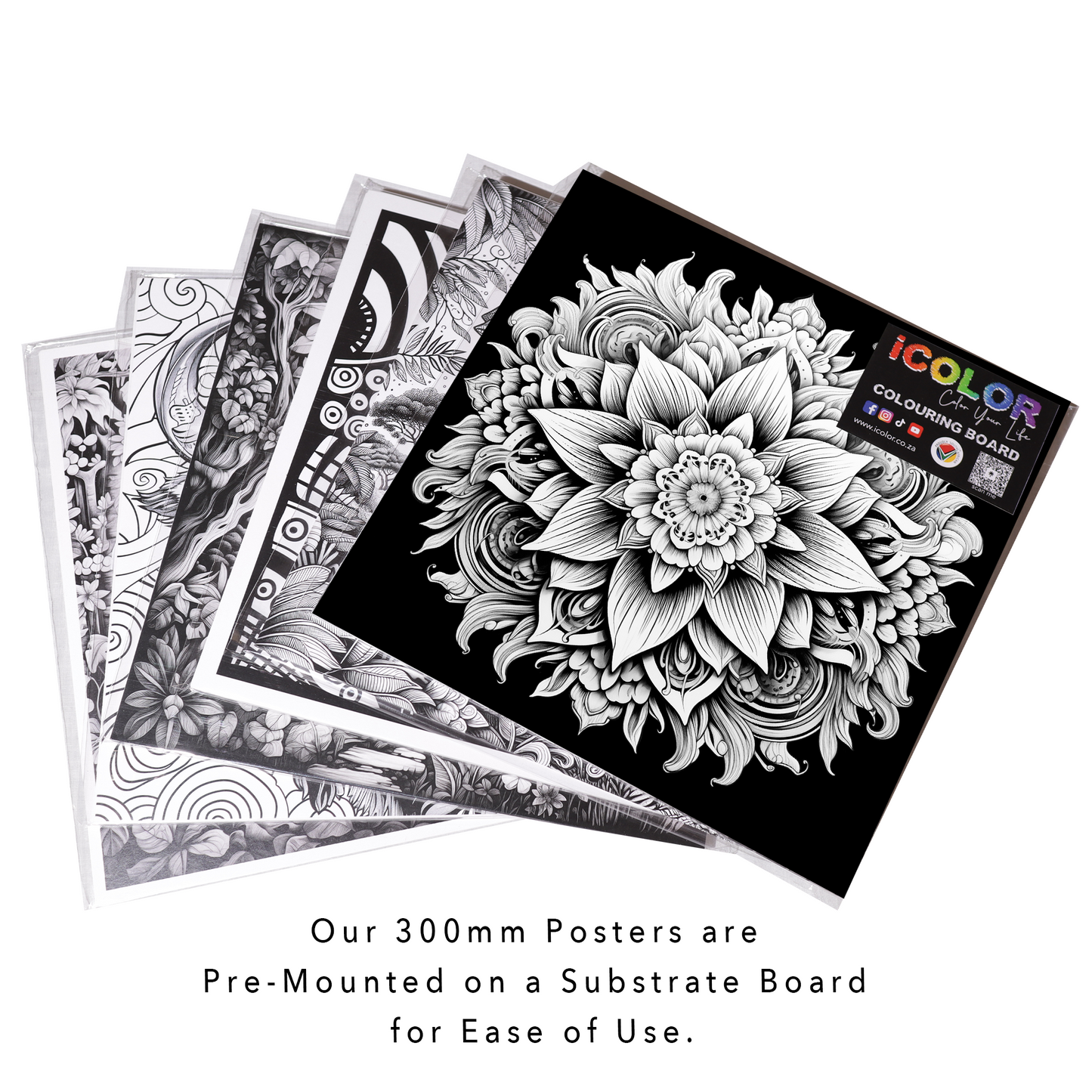 Moody Mandala Colouring Products - Intricate Mandala Art | iColor