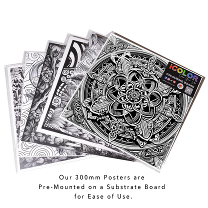 Silver Spear Celtic Mandala Colouring Products - Intricate Mandala Art | iColor