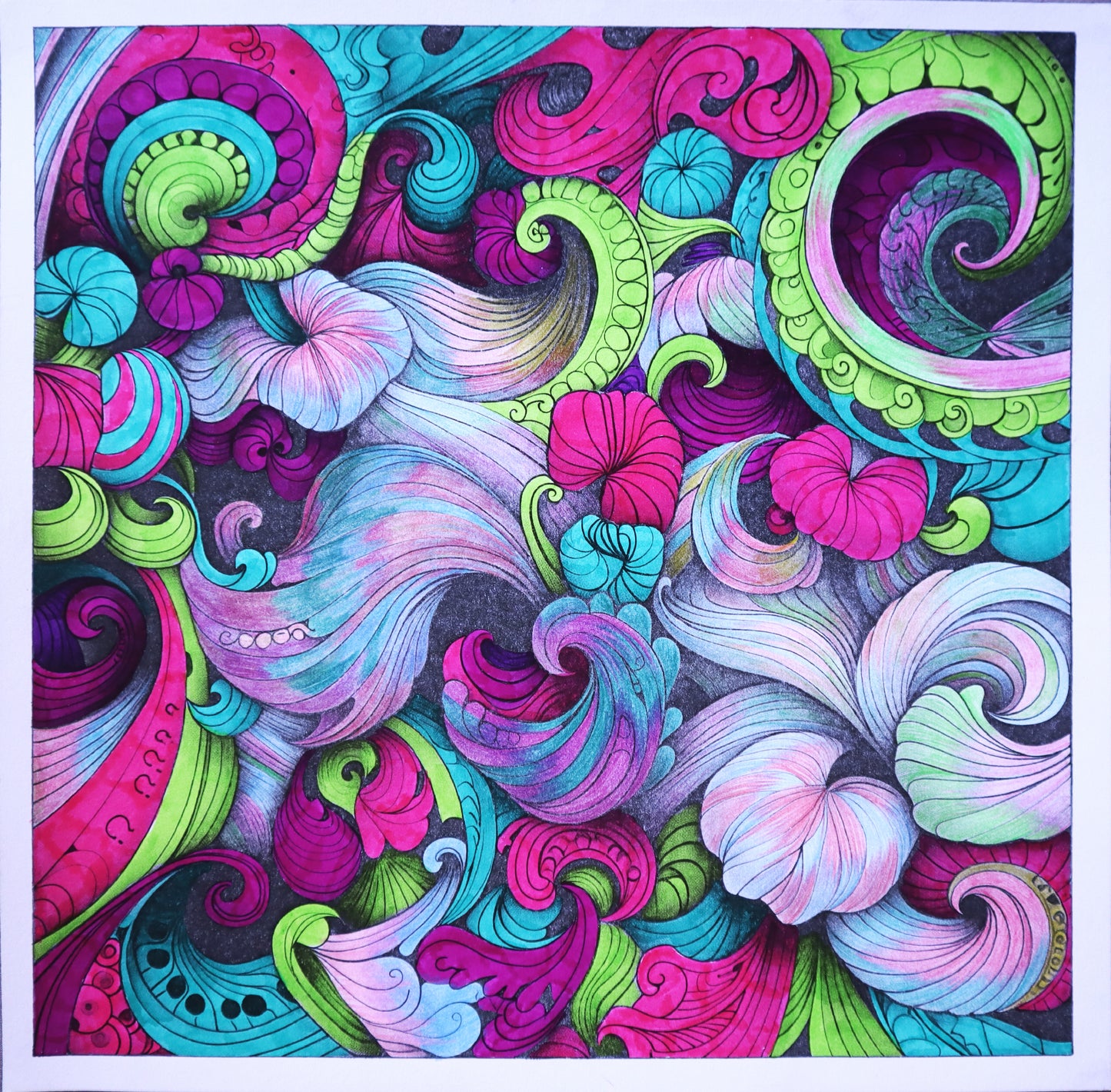 Whimsical Waves Abstract Colouring Products - Intricate Abstract Art | iColor